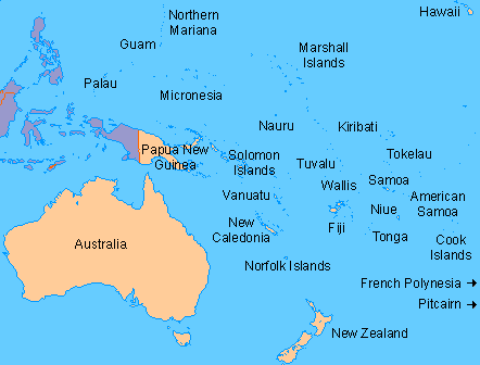 COUNTRIES LIST Oceania